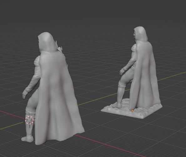 MOON KNIGHT SCULPTURE MARVEL 4 TYPES 3D print model_6
