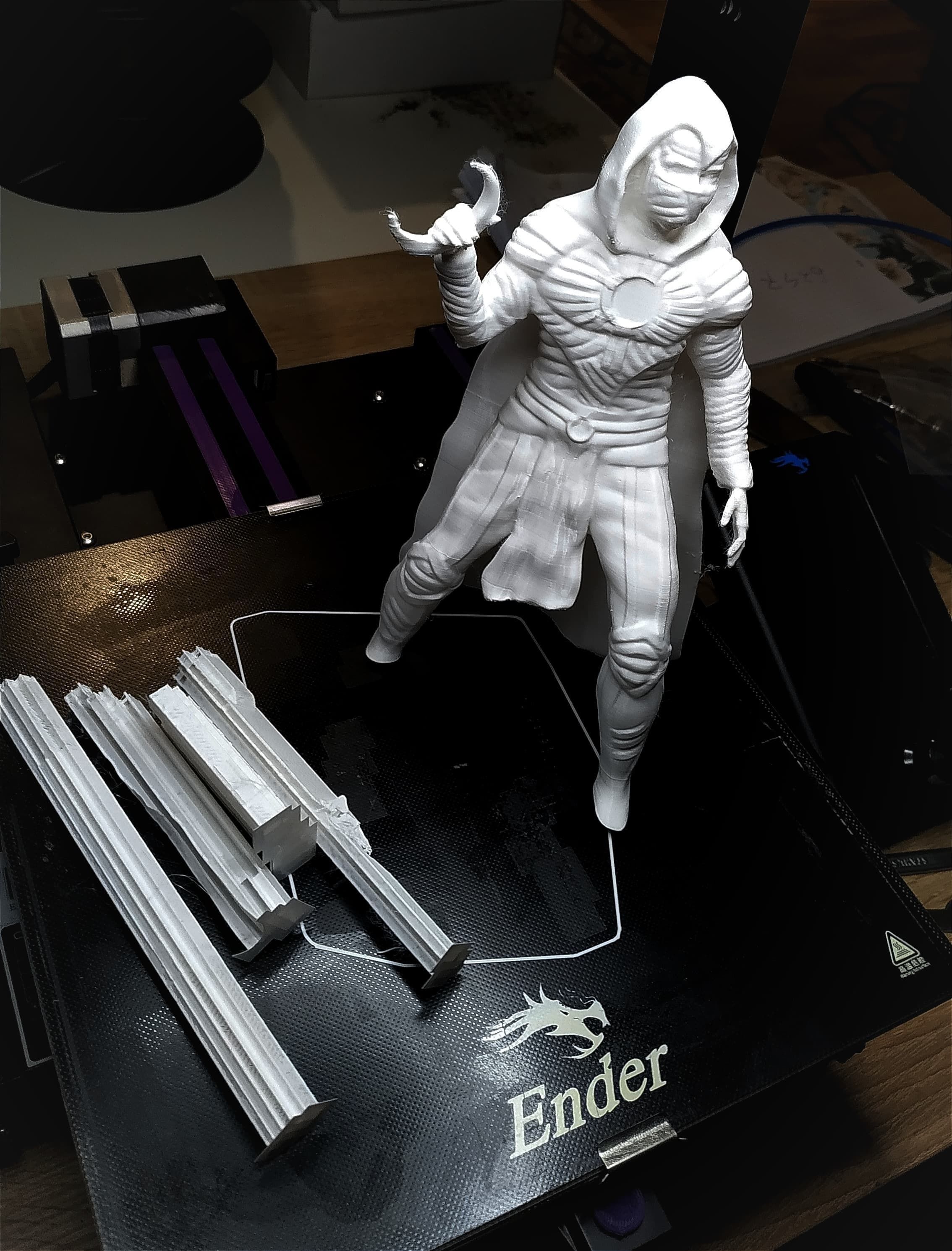 MOON KNIGHT SCULPTURE MARVEL 4 TYPES 3D print model_7