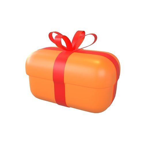 Giftbox v2 002 Low-poly 3D model