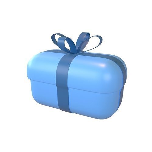 Giftbox v2 004 Low-poly 3D model