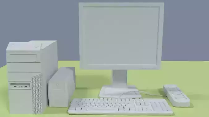 hp monitor 3D model