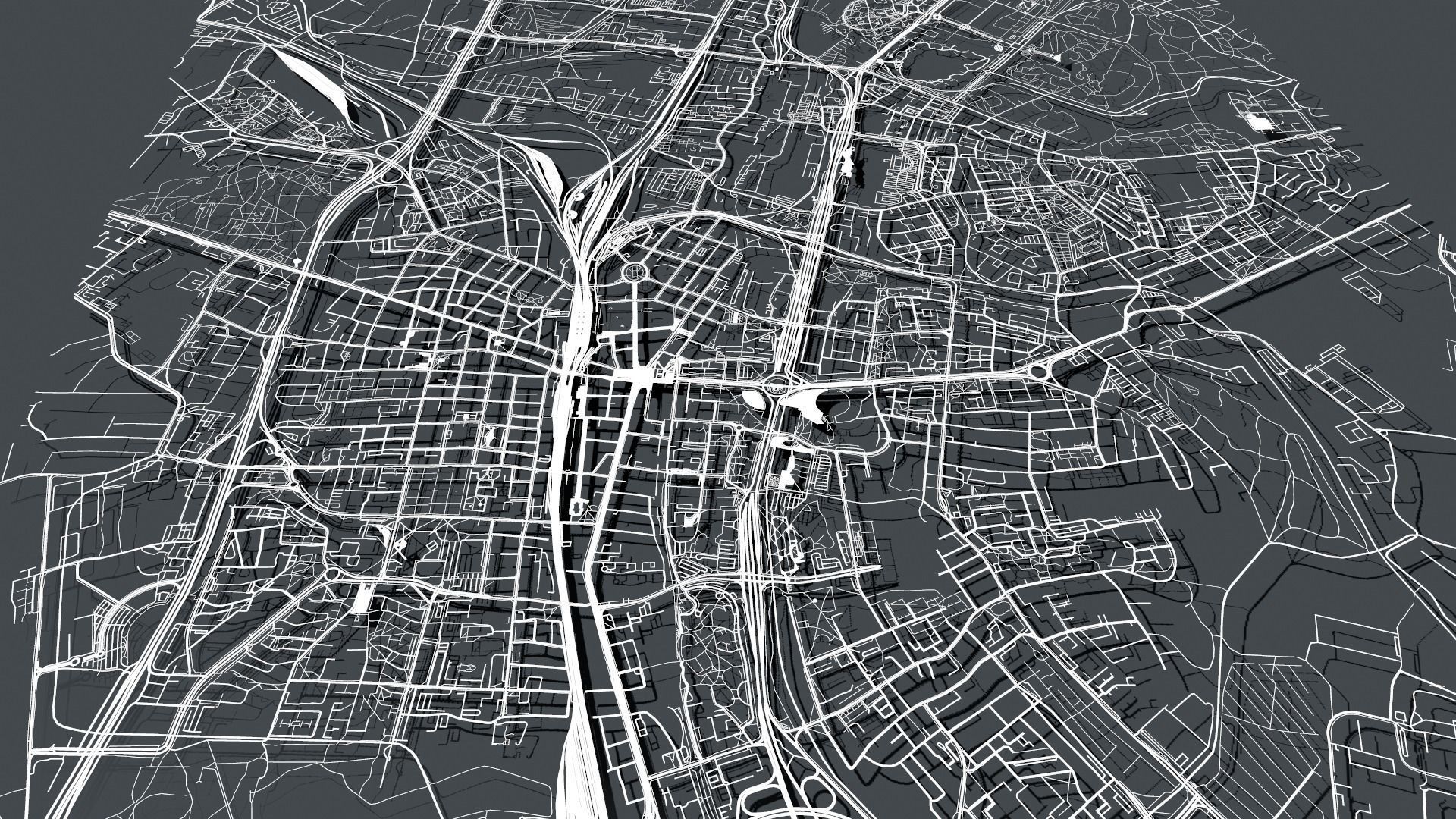 Cityscape Katowice Poland 3D model_3