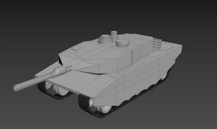 Leopard 2 A6 3D model_0