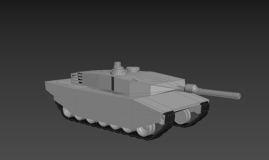 Leopard 2 A6 3D model_1