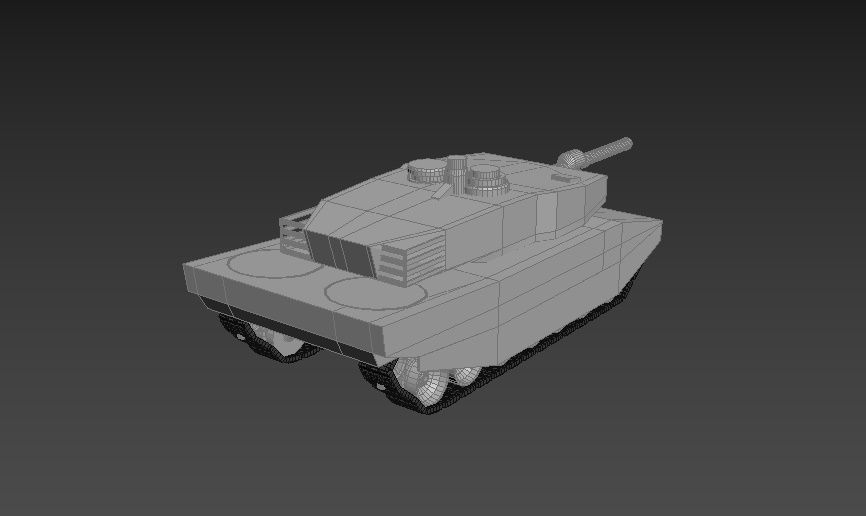 Leopard 2 A6 3D model_2
