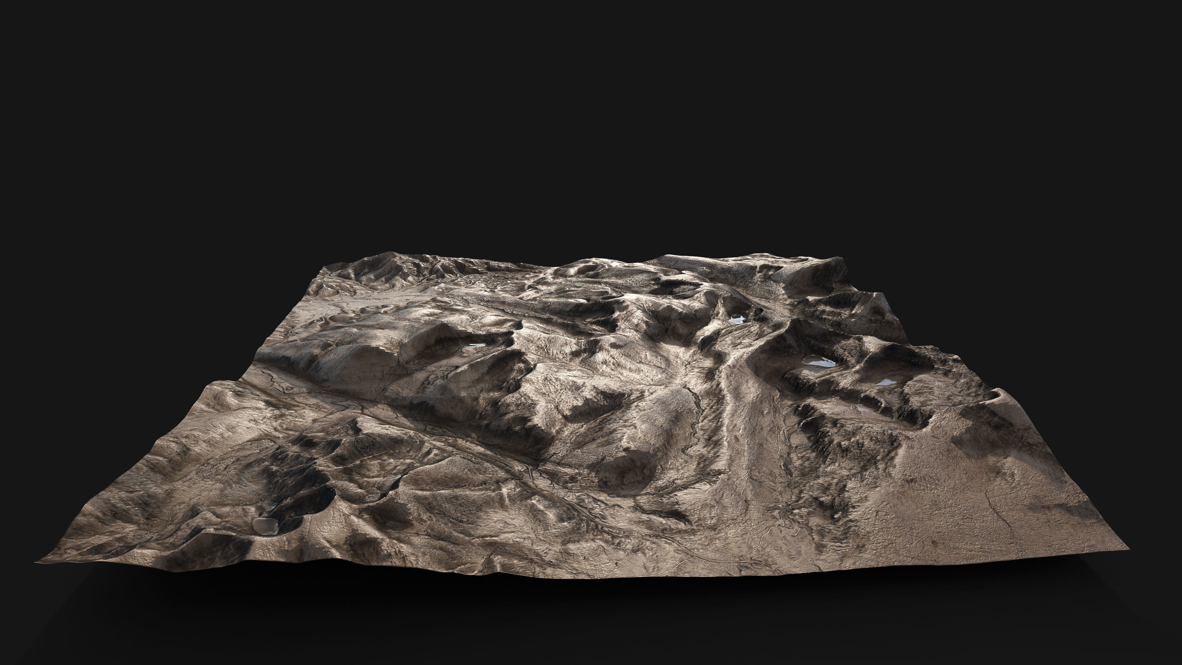 Stylized Terrain Low-poly 3D model_6