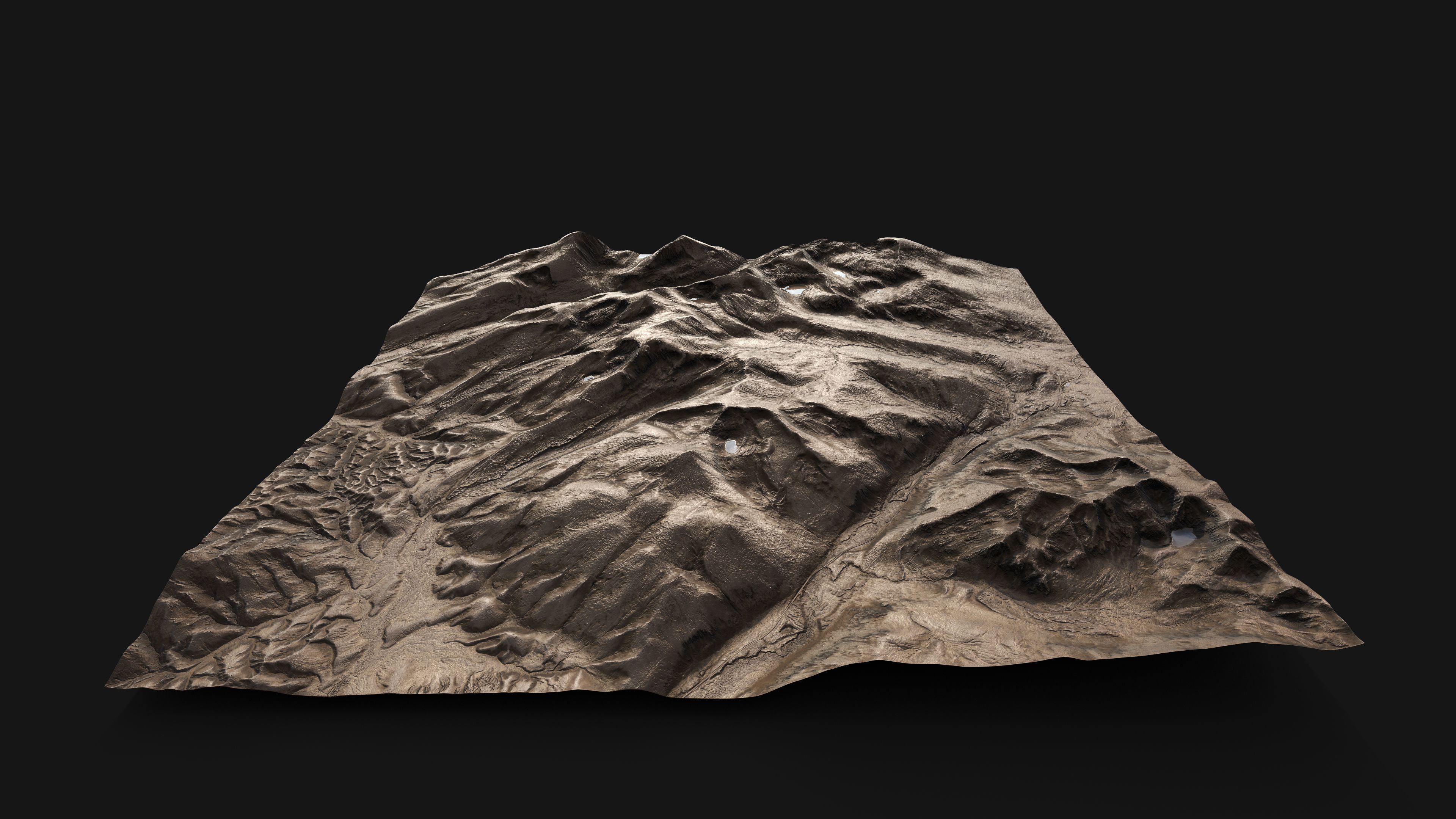 Stylized Terrain Low-poly 3D model_5