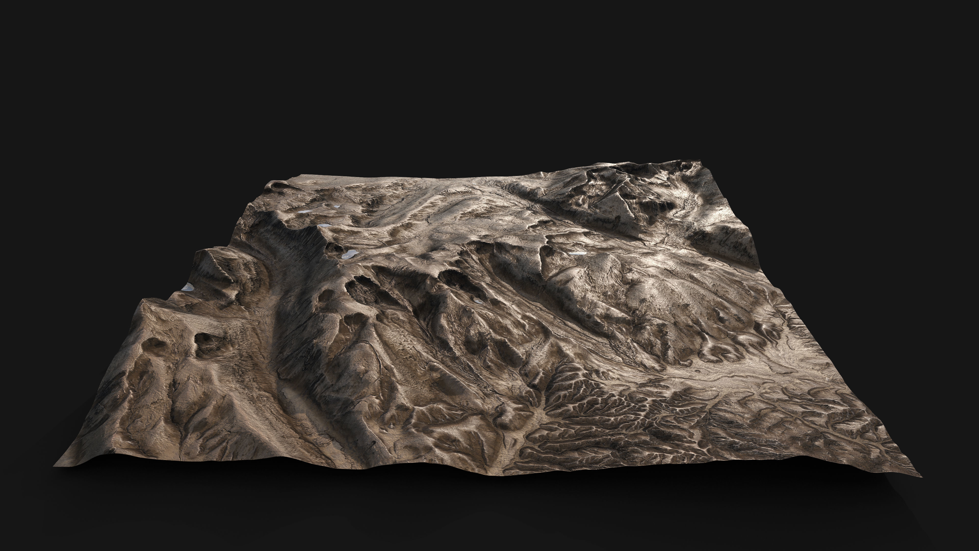 Stylized Terrain Low-poly 3D model_2