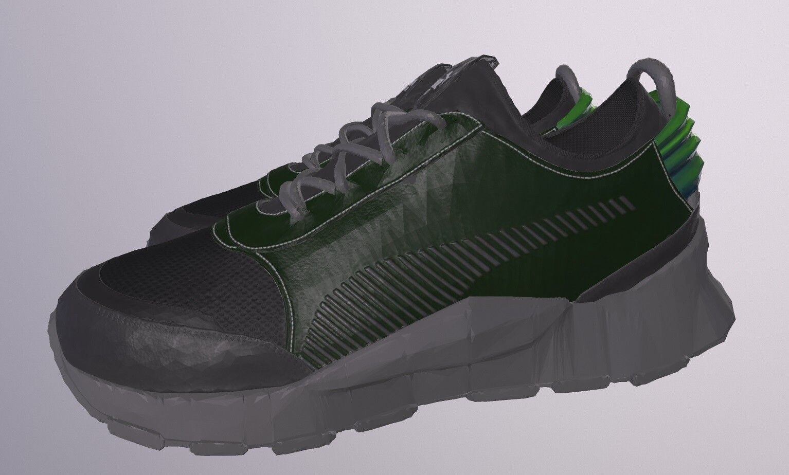 PUMA RS-0 SHOES PBR Low-poly 3D model_2