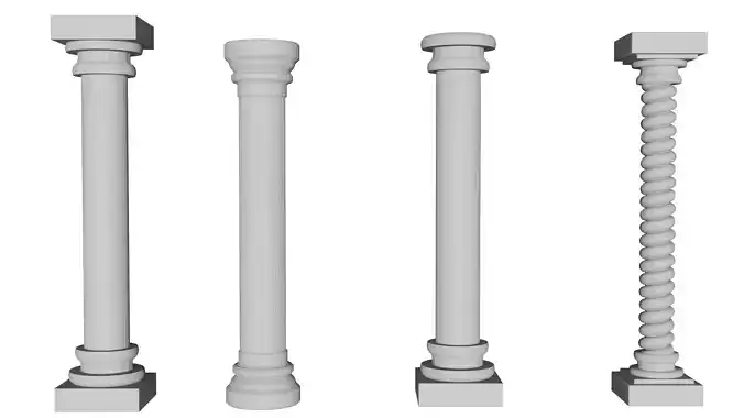 Ancient greece column 3D print model