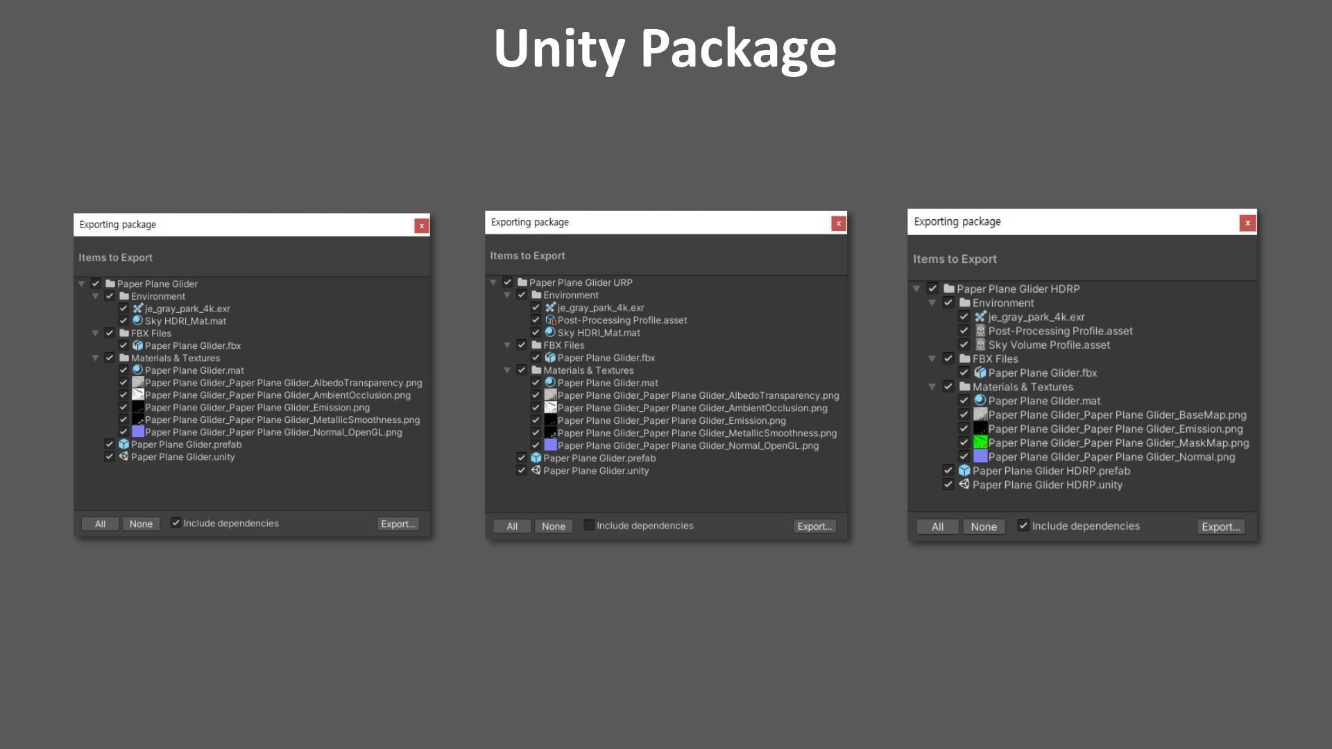 Paper Plane Glider Low-poly 3D model_26