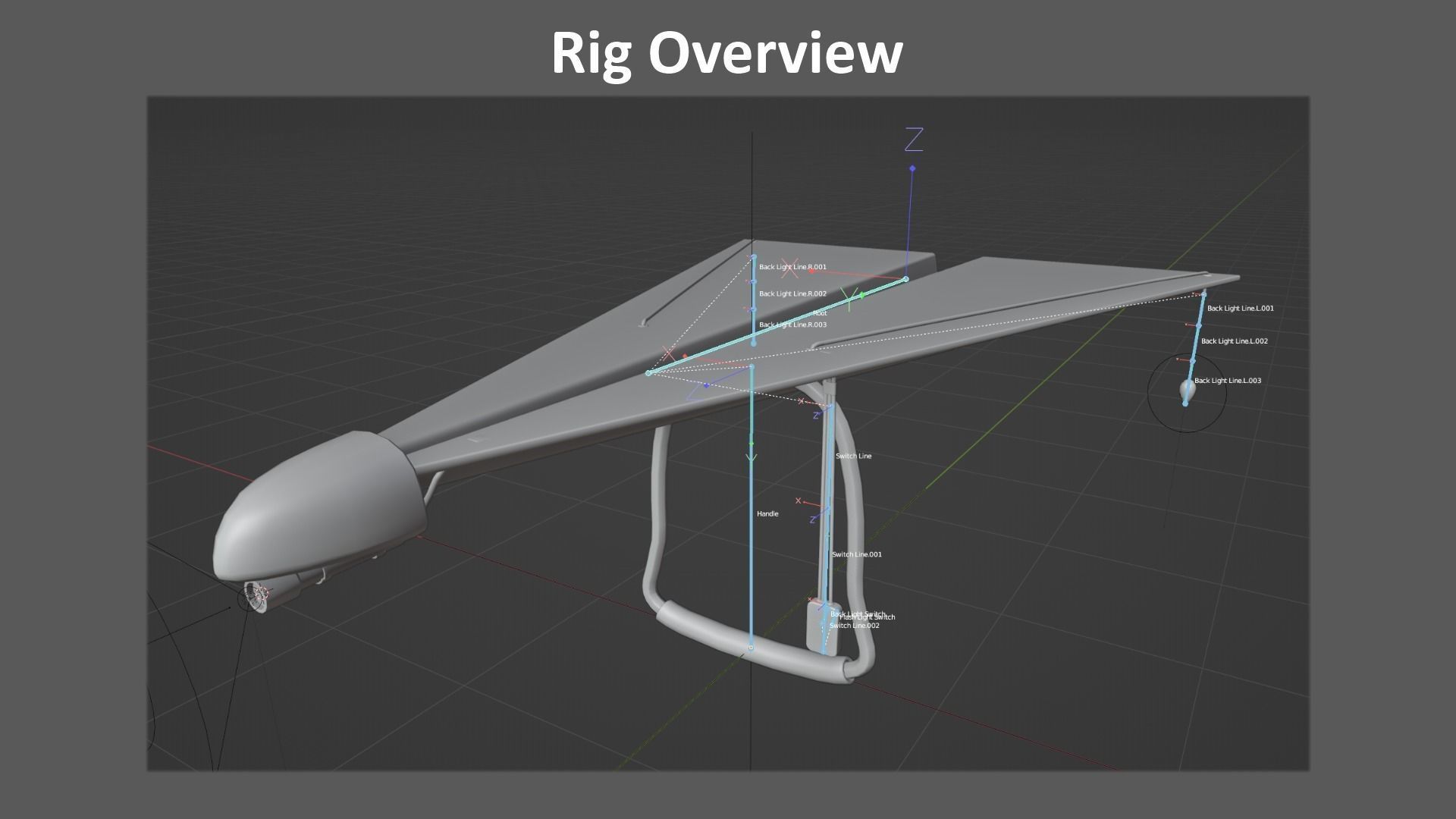 Paper Plane Glider Low-poly 3D model_17