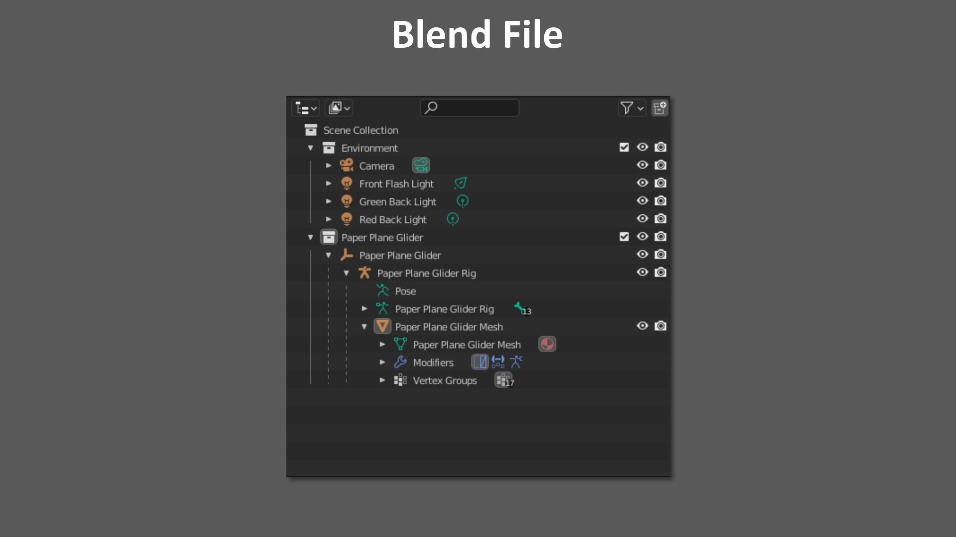 Paper Plane Glider Low-poly 3D model_28