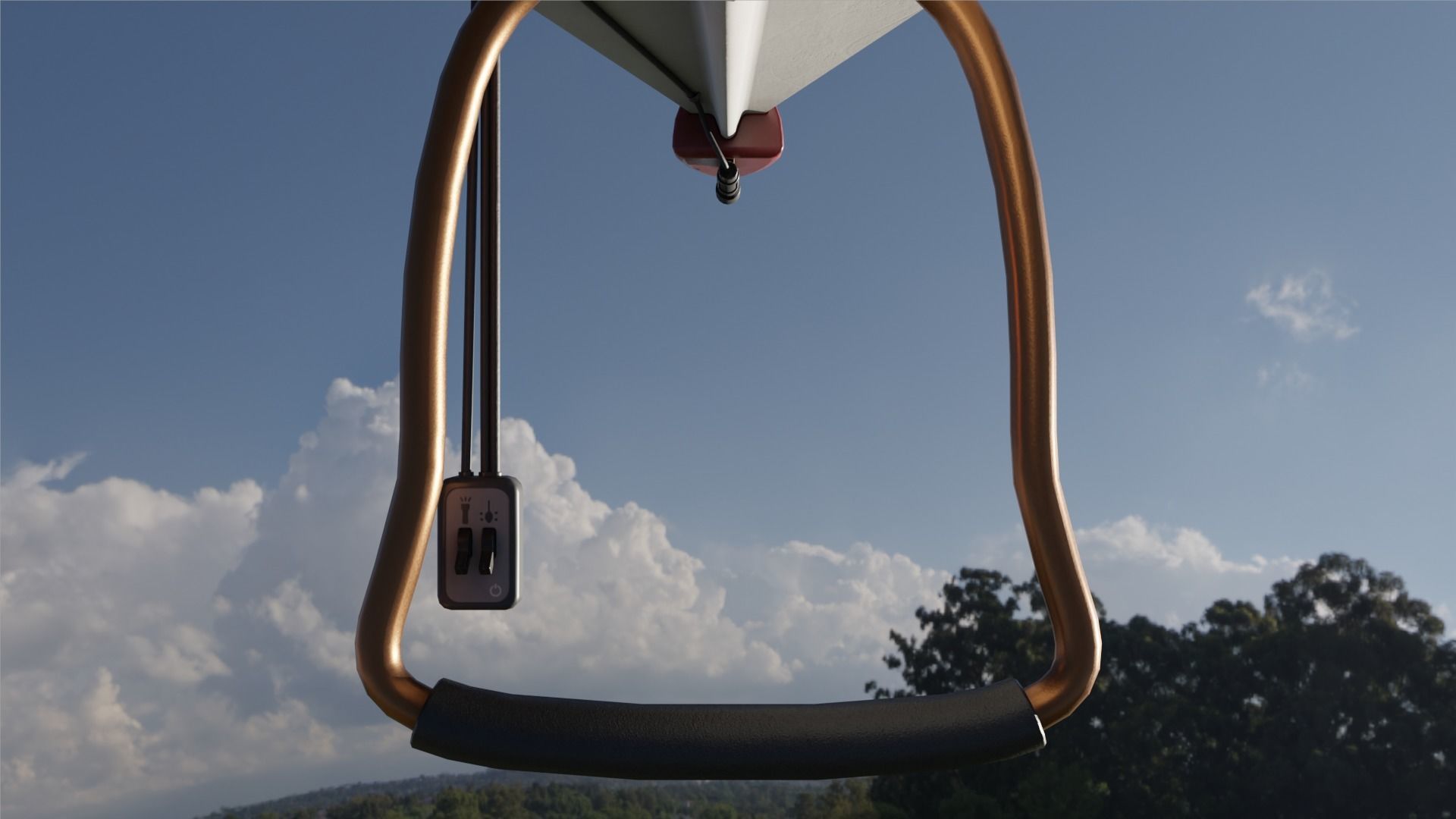 Paper Plane Glider Low-poly 3D model_5