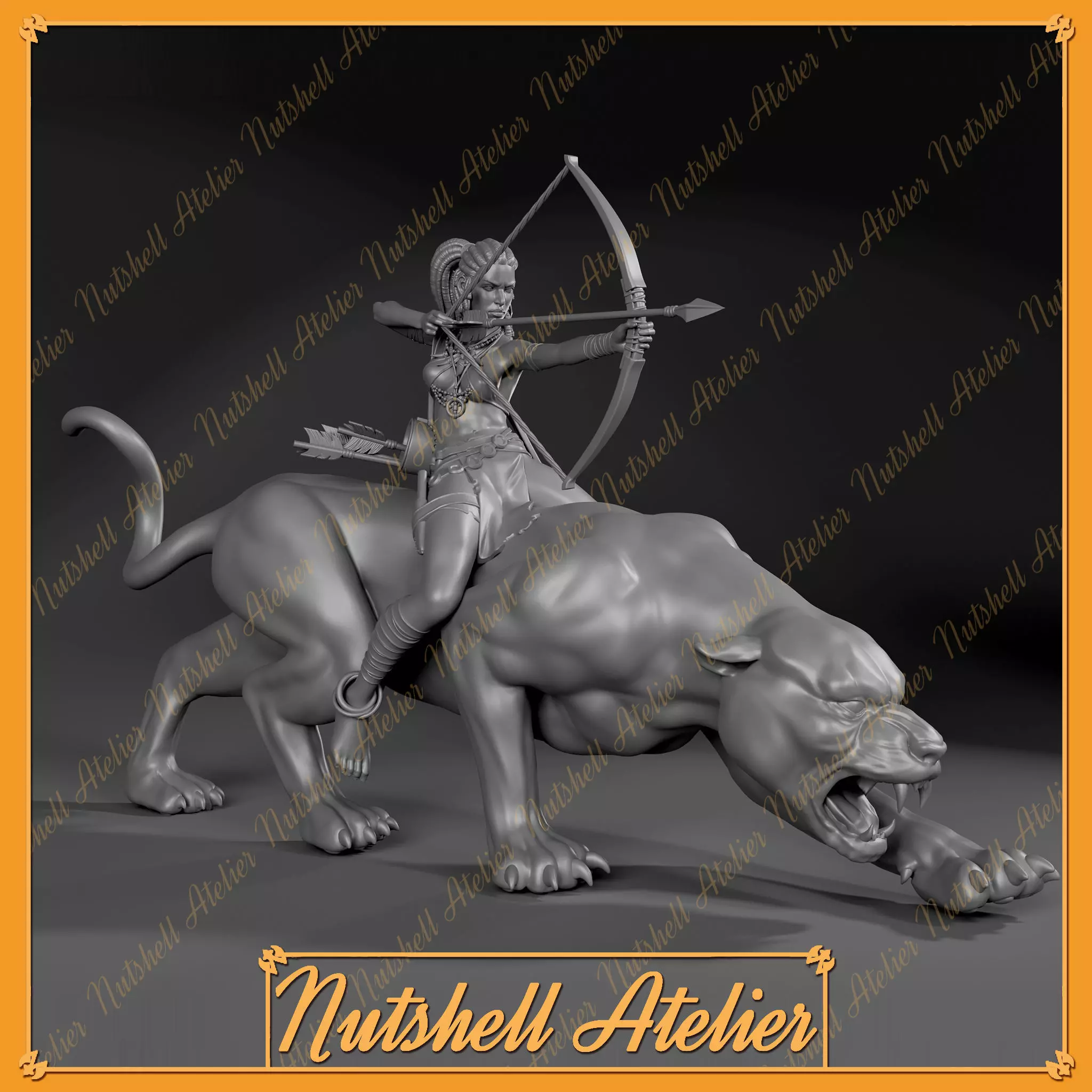 Nutshell Atelier -Amazon archer - NSFW 3D print model_0