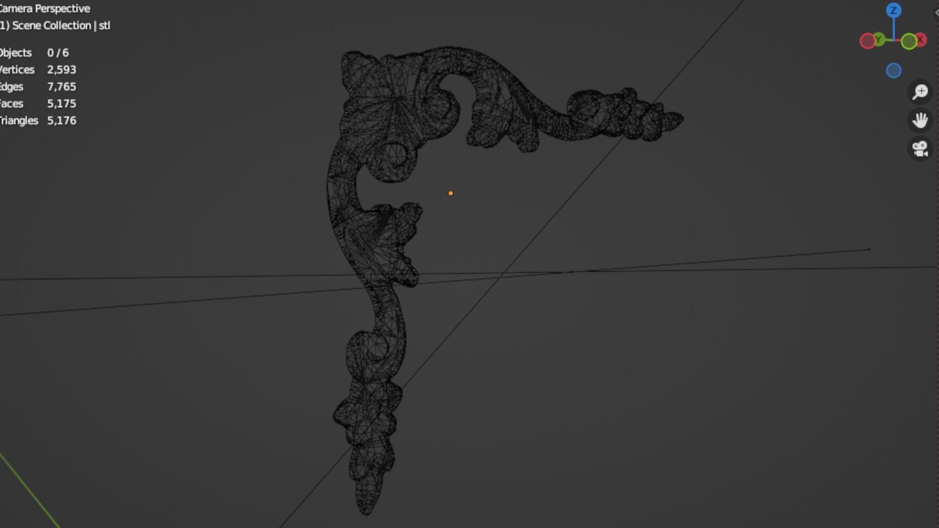 Classic decor ornament 152 3D model_6