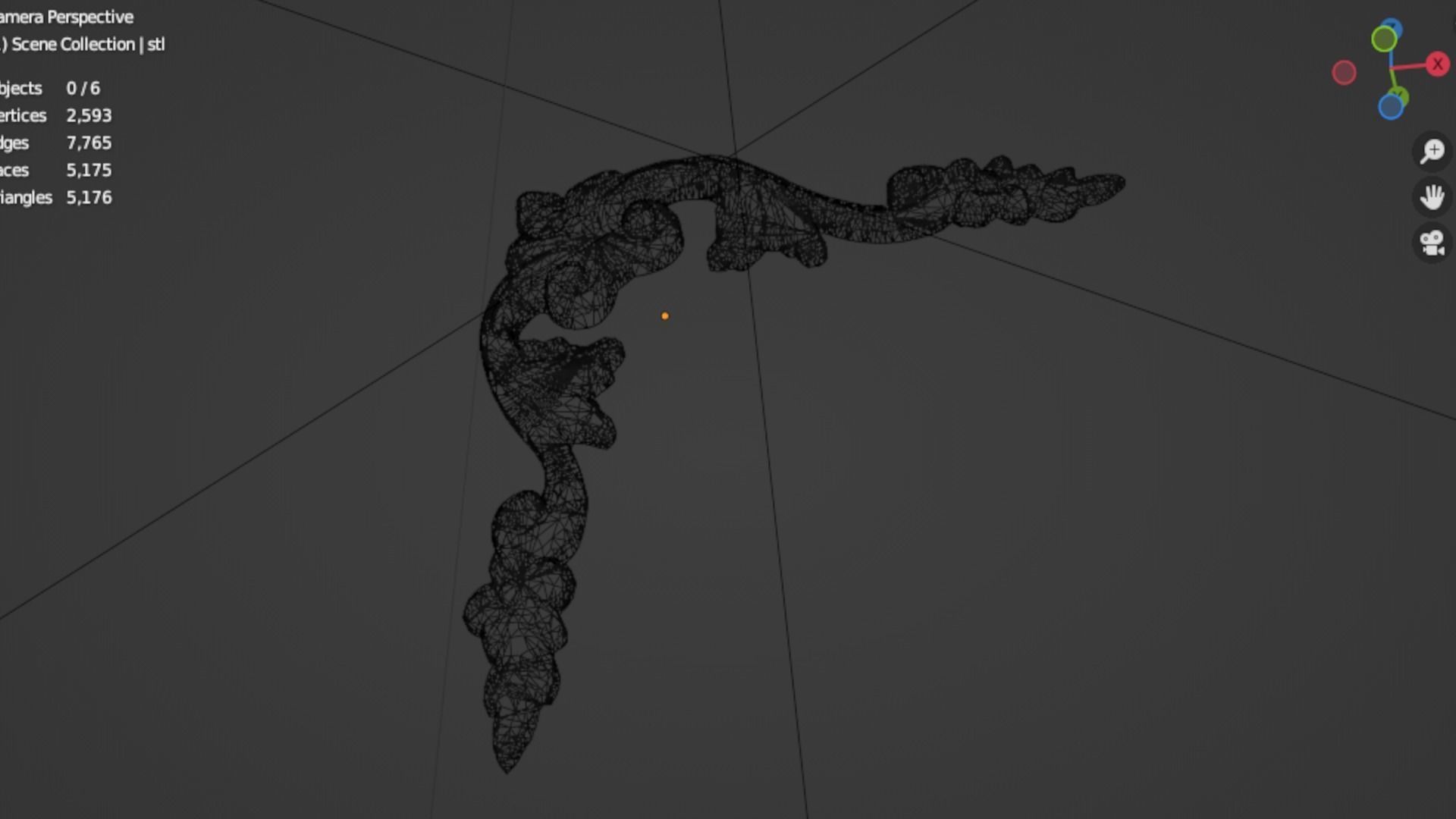 Classic decor ornament 152 3D model_7