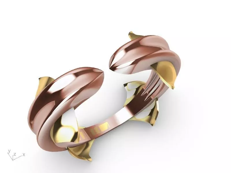 dolphin ring stl verified  3D print model_0