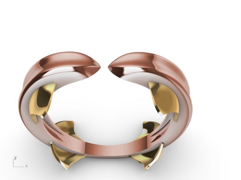 dolphin ring stl verified  3D print model_1