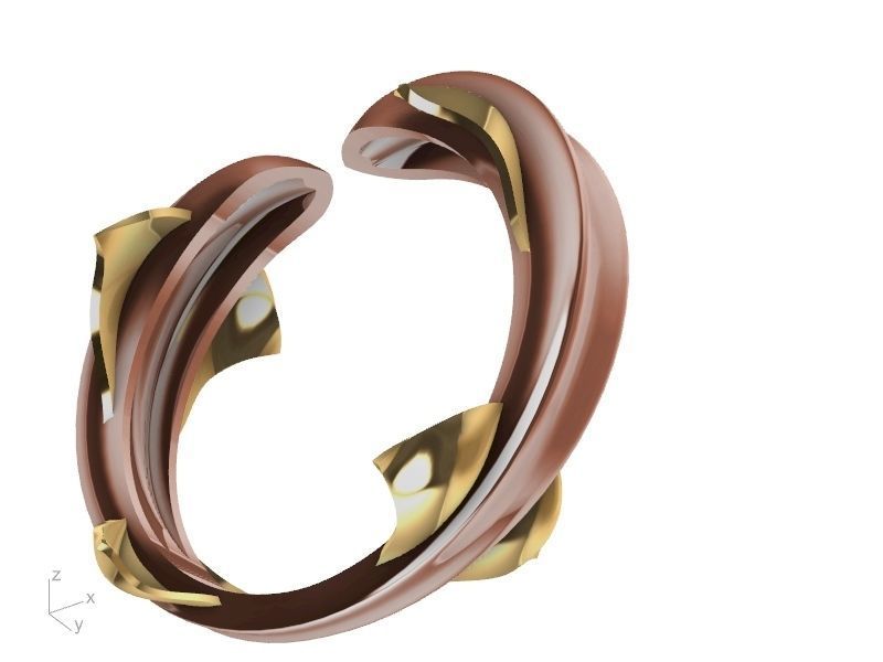 dolphin ring stl verified  3D print model_8