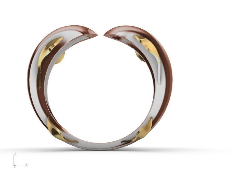 dolphin ring stl verified  3D print model_9