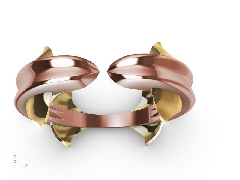 dolphin ring stl verified  3D print model_11