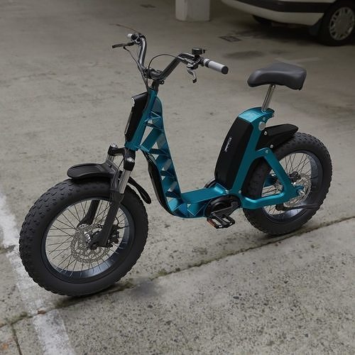  realistic 3d electric bike  Low-poly 3D model