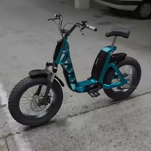  realistic 3d electric bike 