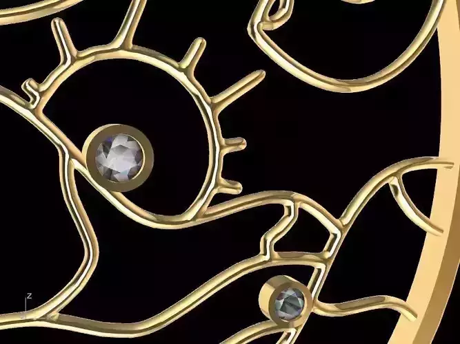 diamond scenery earrings stl verified 