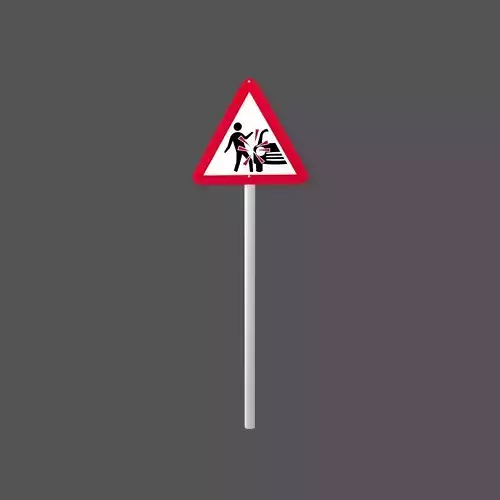 Hong Kong Pedestrian Accident Blackspot Ahead Sign V1 001