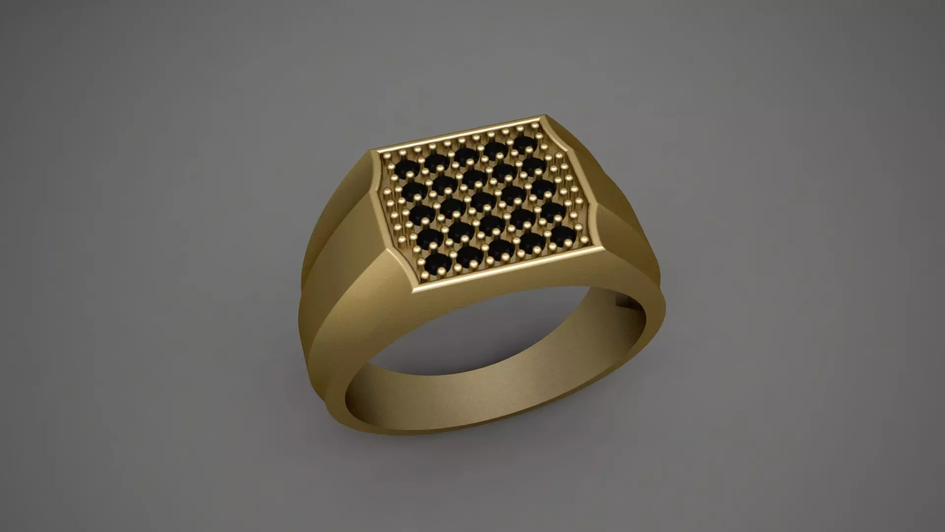 Gents Signet Ring  3D print model_0