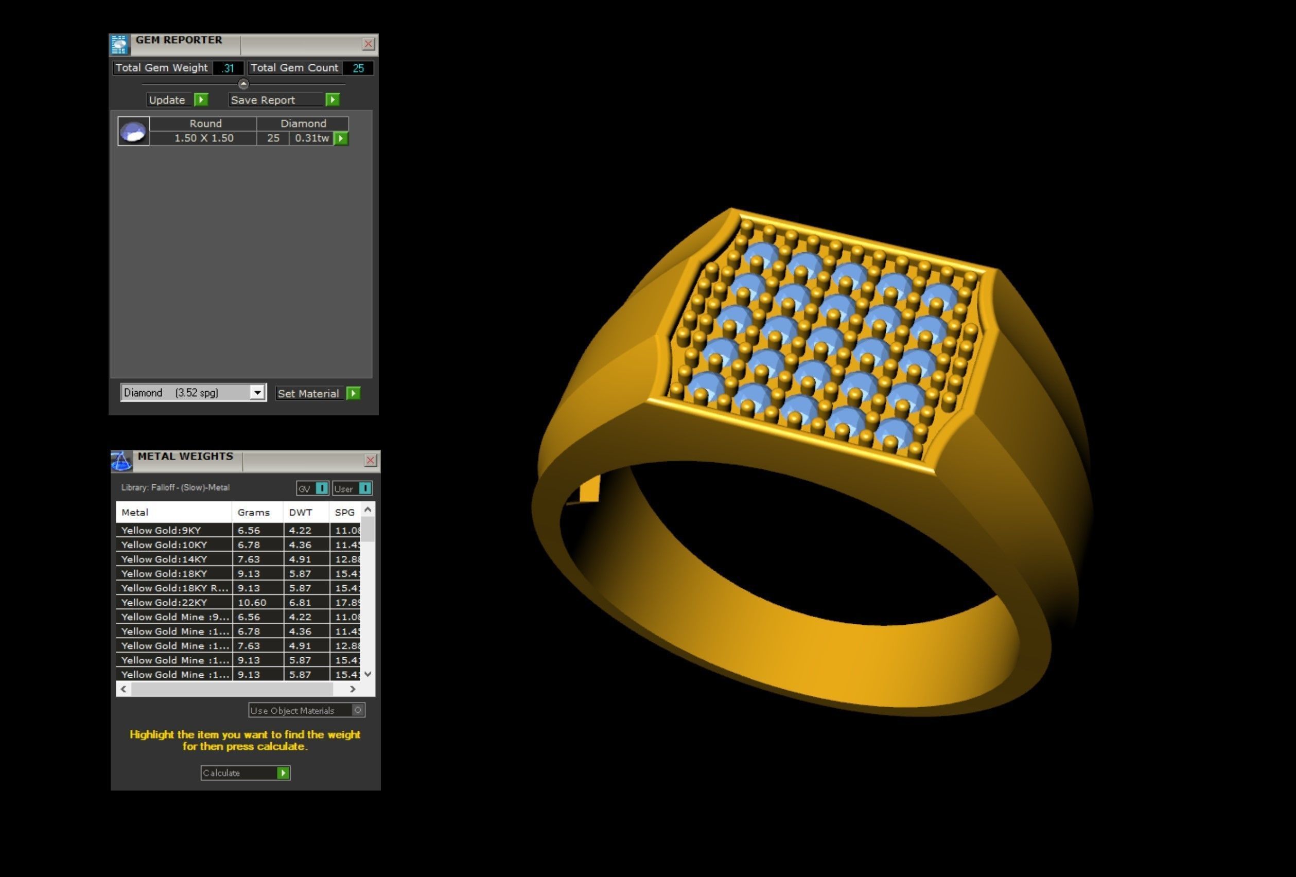 Gents Signet Ring  3D print model_8