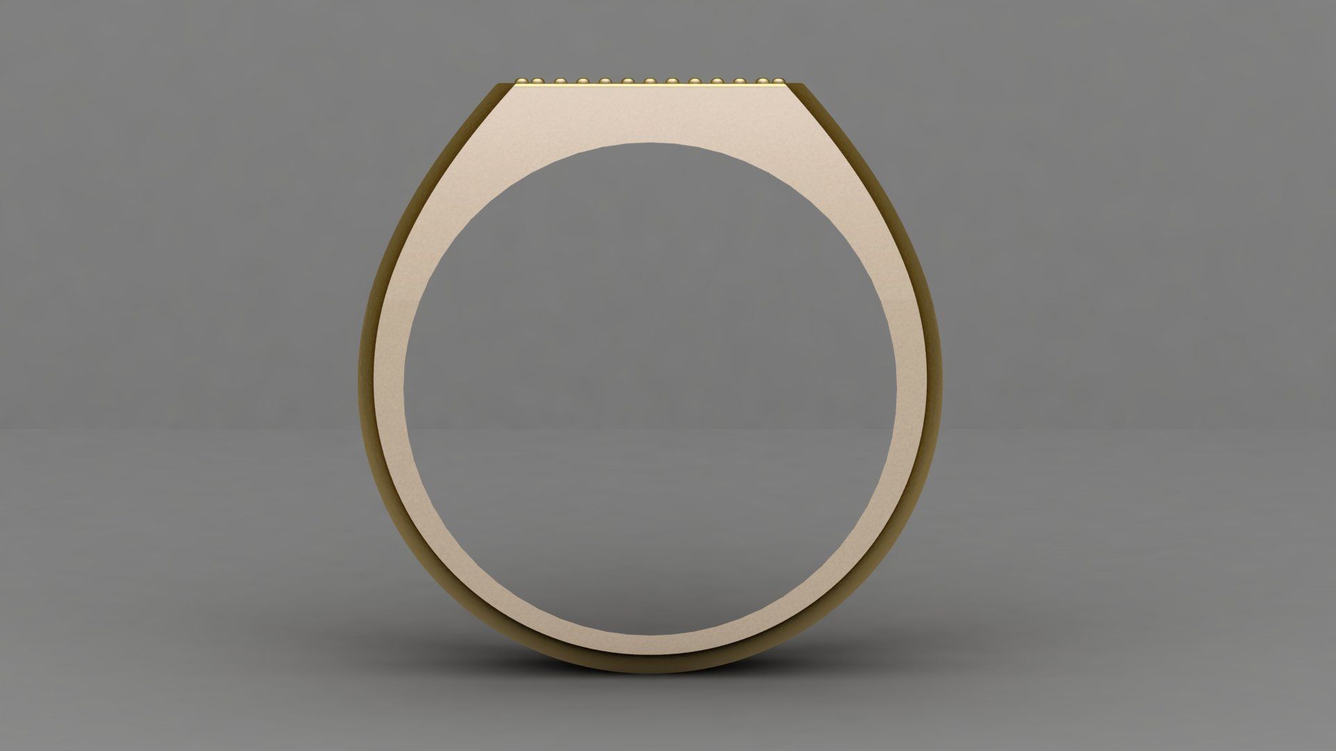 Gents Signet Ring  3D print model_4