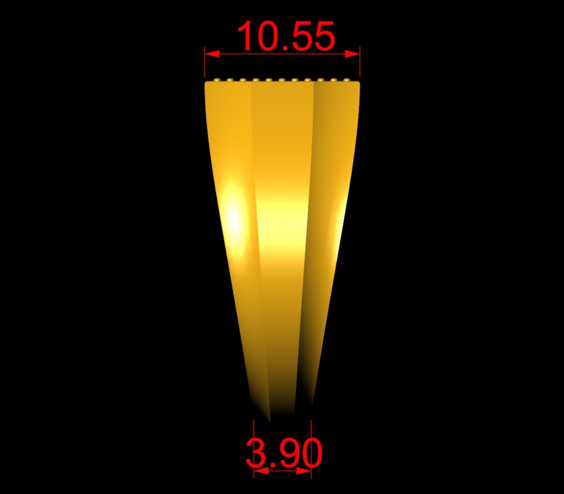 Gents Signet Ring  3D print model_6