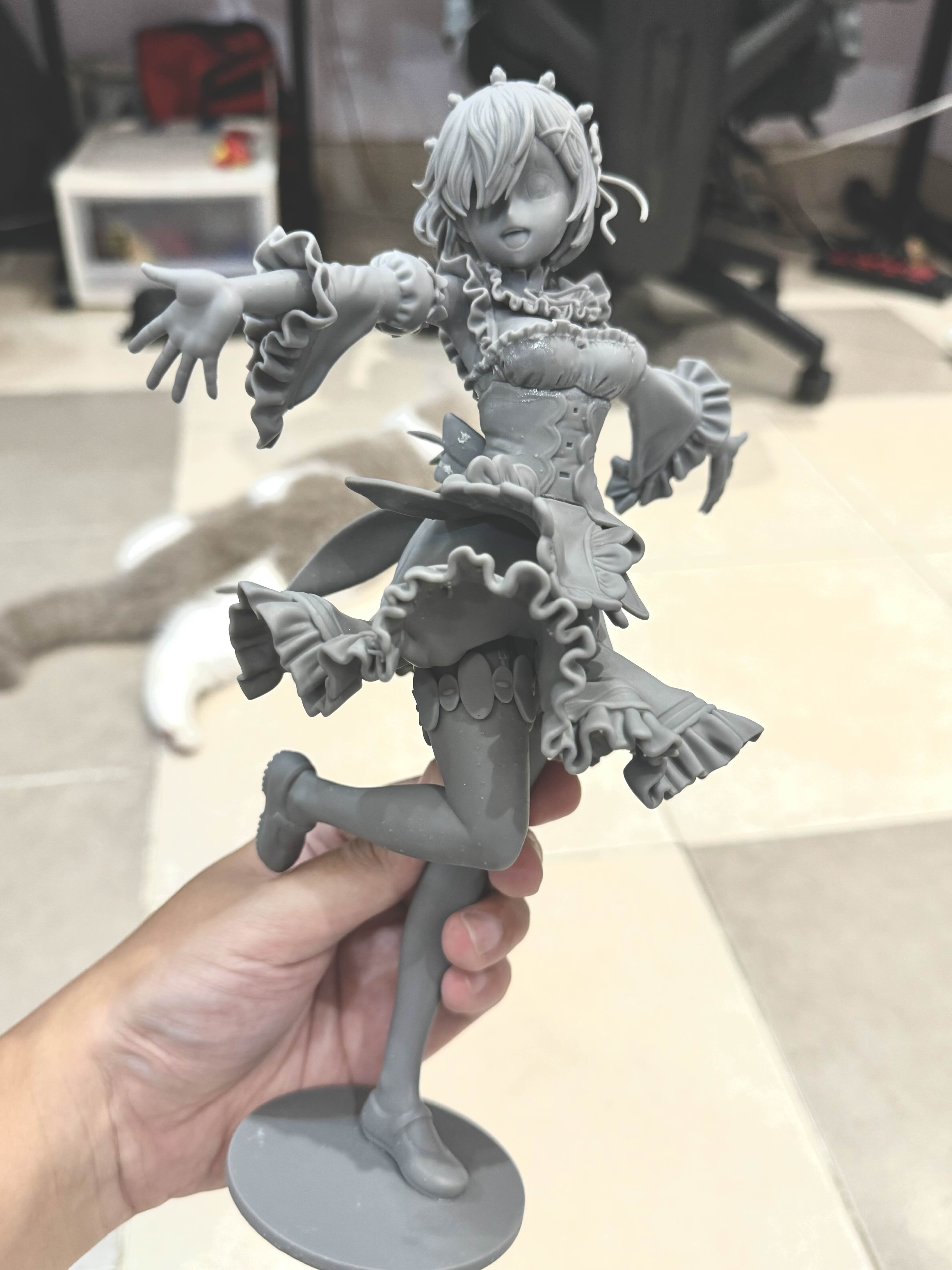 Re Zero Rem 3d print - Maid version 3D print model_4