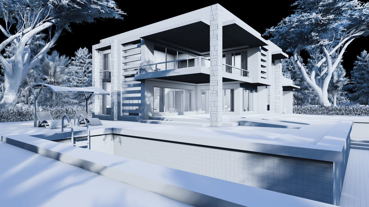 MODERN VILLA MAGNOLIA 3D model_1