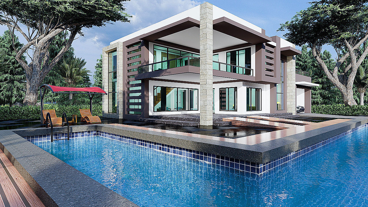 MODERN VILLA MAGNOLIA 3D model_4