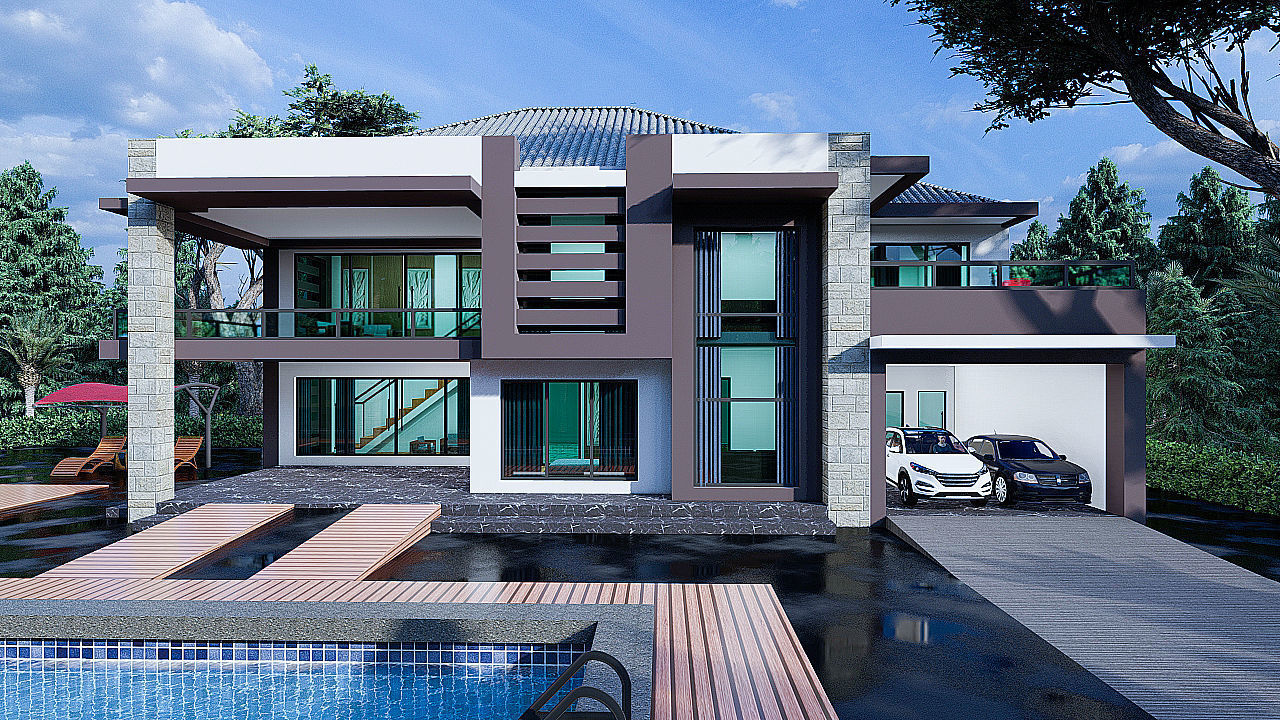 MODERN VILLA MAGNOLIA 3D model_8