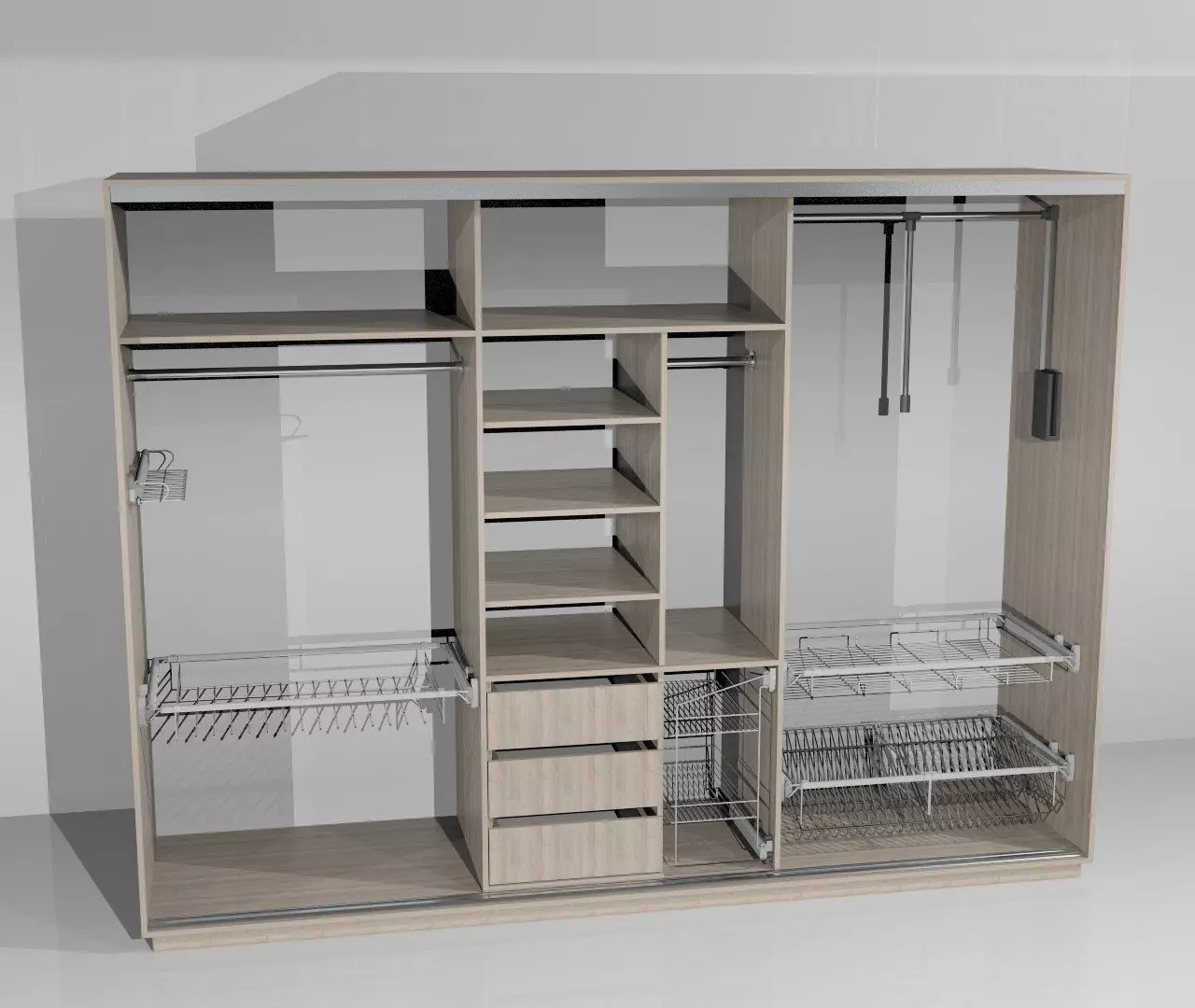 Wardrobe closet Free 3D model
