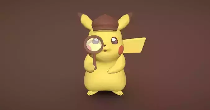Detective Pikachu - 3D print