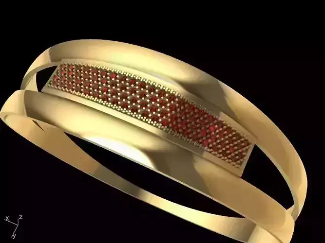 Contemporary DIAMOND BRACELET stl verified 