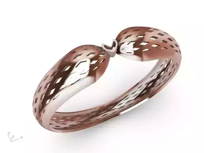 cute heart held together ring stl verified  3D print model