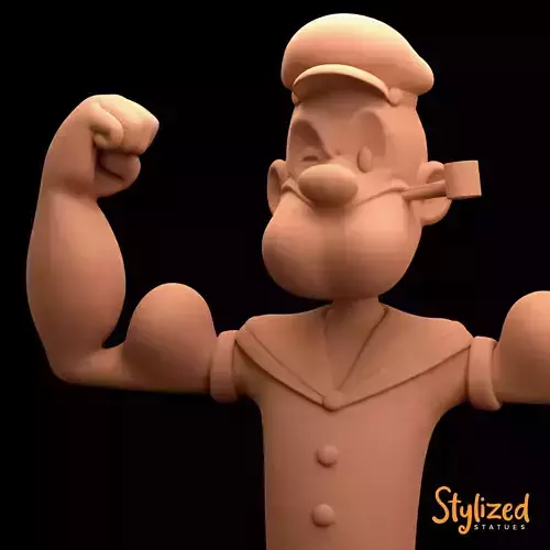 Popeye sailor figure with muscles