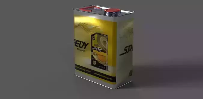 Oil Bucket Low-poly 3D model