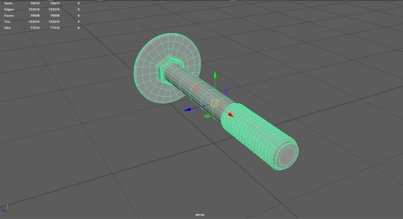 Elevator Bolts 3D Model 3D model_10