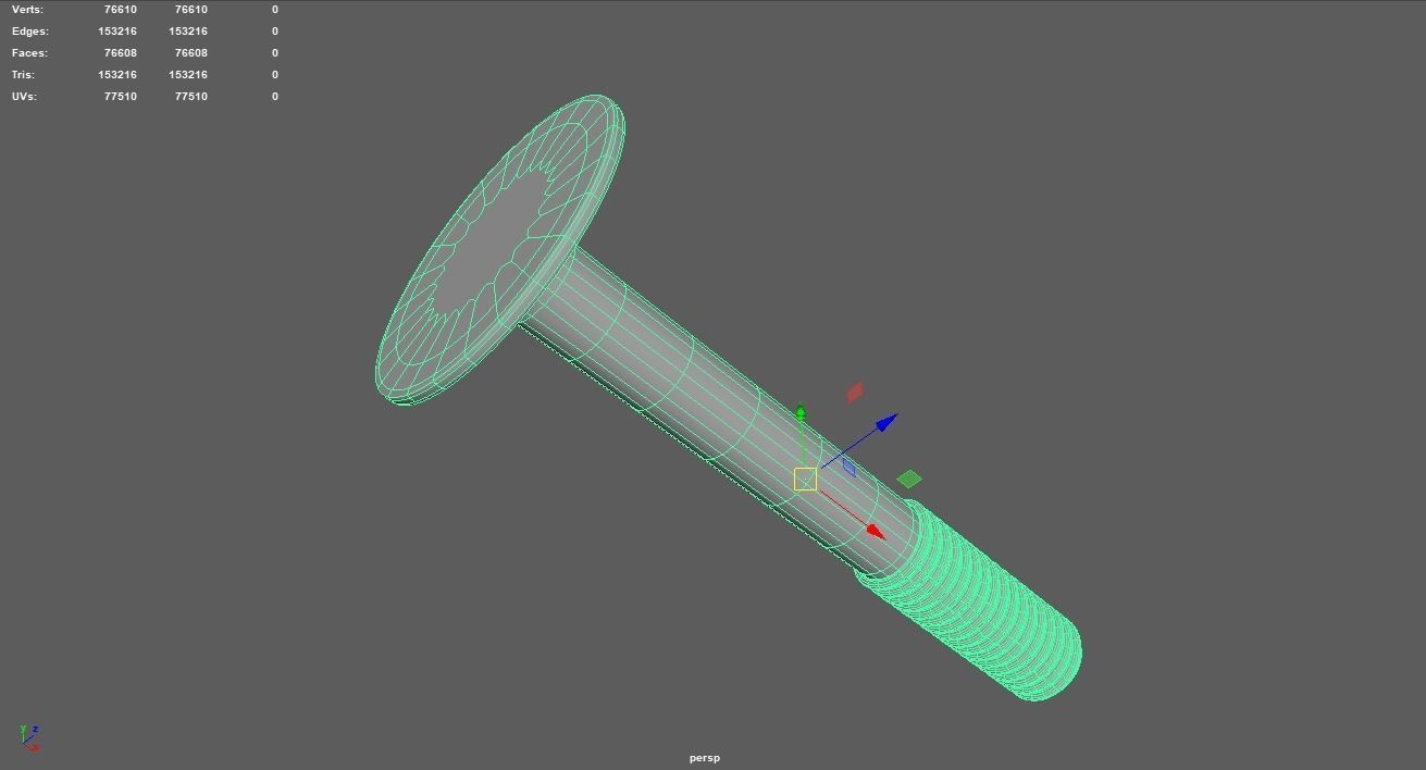 Elevator Bolts 3D Model 3D model_11