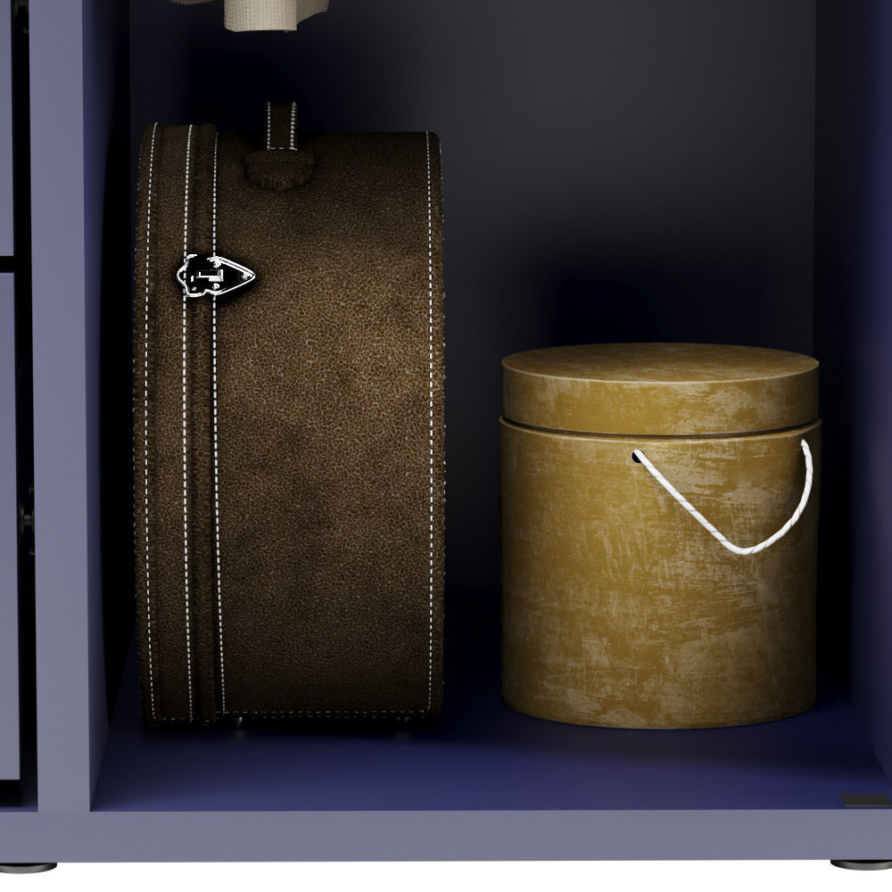 IKEA NORDMELA Chest of drawers with clothes rail 3D model_2