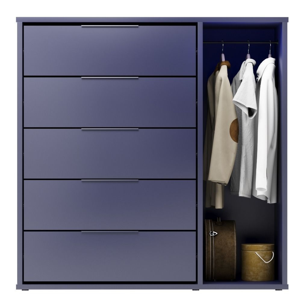 IKEA NORDMELA Chest of drawers with clothes rail 3D model_1