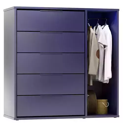 IKEA NORDMELA Chest of drawers with clothes rail 3D model IKEA NORDMELA Chest of drawers with clothes rail 3D model