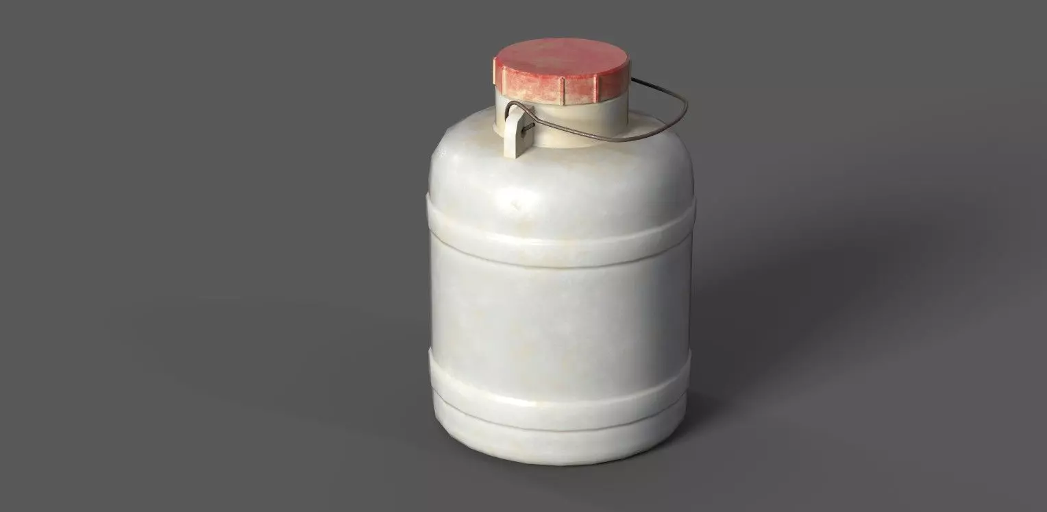 Lowpoly Gallon water bottle Low-poly 3D model_0